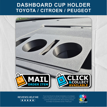 Cup Holder for Toyota Proace Verso, Citroen Dispatch, Peugoet Expert, Fiat Scudo & Vauxhall Vivaro